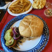 This is the HALF ORDER!!  at Smokee Mo's St Louis BBQ in St Louis