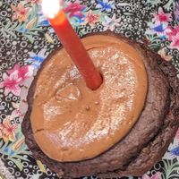 Cupcake that wasn't squished. at Little Cupcake Bakeshop in Brooklyn