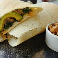 avocado+egg dosa at Muse Cafe & Art in Ubud