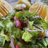 Fresh salad  at Pizza Yolo in Santa Catalina