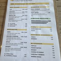 Menu   at Not Dog in Nice