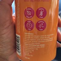 Ingredients and nutrition list of the soda. at Not Dog in Nice