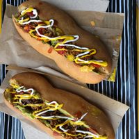 Guacamole and Pesto Not Dog  at Not Dog in Nice