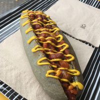 Vegan chilli not dog 😋 at Not Dog in Nice