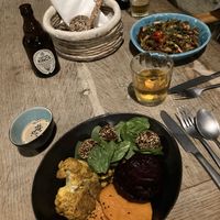 Buddha Bowl and Wild Rice with Mushrooms  at Green Kukunari in Crete