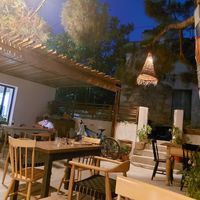 Seating area at Green Kukunari in Crete