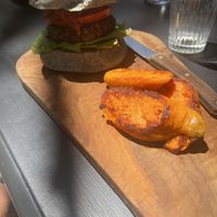 kukunari burger  at Green Kukunari in Crete