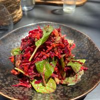 beetroot salad  at Green Kukunari in Crete