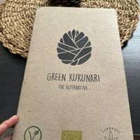 Menu  at Green Kukunari in Crete