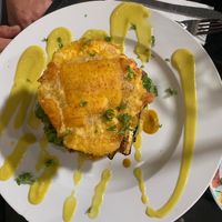 Plantain bun veggie burger  at Tostometro in Granada