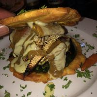 Plantain burger at Tostometro in Granada