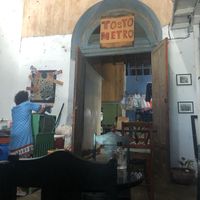 The seating area at Tostometro in Granada