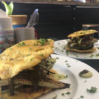 Banana burger at Tostometro in Granada