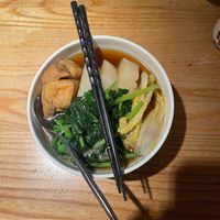 Tofu and Vegetable Broth  at Qīng Chún 庆春食堂 - Qingchun E Rd in Hangzhou