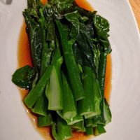 Our serving of yummy greens! at Qīng Chún 庆春食堂 - Qingchun E Rd in Hangzhou