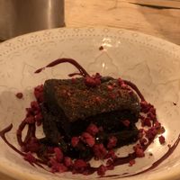 Vegan brownie at The George Bar & Grill in Weymouth