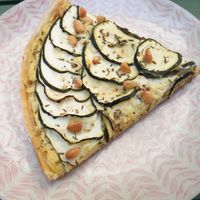 Zuchini salty tart at Menthe Chocolat in Toulon