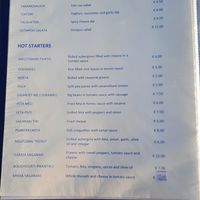 Menu at Pefko in Lipsi