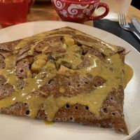 Tofu curry Sarrazin crêpe  at Crêperie Rouge Délice in Grenoble