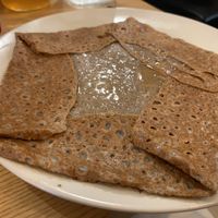 Sweep crepe with cidre creme! Ask to the chef!  at Crêperie Rouge Délice in Grenoble