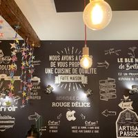 Original decoration  at Crêperie Rouge Délice in Grenoble