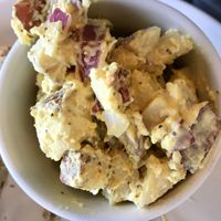 Potato salad side at Uptown Cafe in Valparaiso