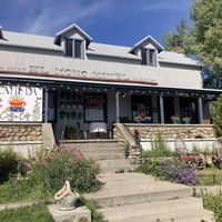 Front porch and entrance   at Latte Da Coffee Cafe  in Lee Vining