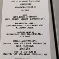 Menu at With Love Co in Parkville