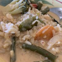 Red curry with veggies   at Blue Mango in Williamstown