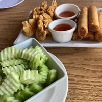 Cucumber Salad & Eggrolls  at Little Thai in Harker Heights