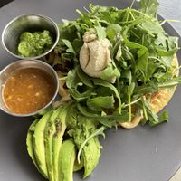  Delicious chickpea omelette  at Café Patachou - Washington St in Indianapolis