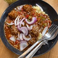 Albóndigas tikka masala  at Rincon de Alba in A Coruna
