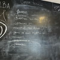 Carta vegana  at Rincon de Alba in A Coruna