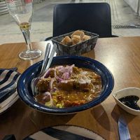 Meatball tikka masala - inedible at Rincon de Alba in A Coruna