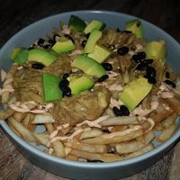 Vegan dirty fries at BB52 Burgers in Canggu