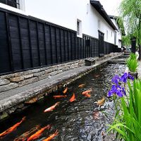 White-walled Storeshouse and Setogawa  at Fukuzenji in Hida