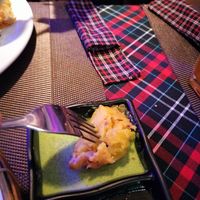 Veggie samosa and dipping sauces at Goa in Phan Thiet