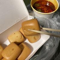Chilli crab sauce with mantou at Greendot 绿一点 - Bishan in Central Singapore