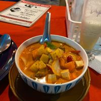 Red curry at P & T Hostel in Koh Samui