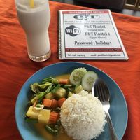 Vegan Curry 🍛   at P & T Hostel in Koh Samui