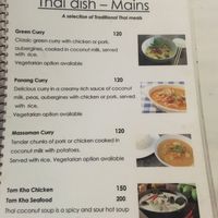 Menu at P & T Hostel in Koh Samui