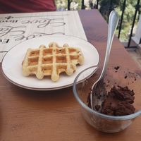 Vetan sour dough waffles at Casa Arts in Malaga