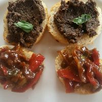 Snacks at Greens Vegan in Cardiff