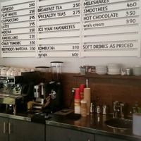 Menu at Greens Vegan in Cardiff