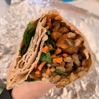 farro, sweet potato, carrots, romaine & hummus at PHL - Currito - TD in Philadelphia
