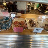 Bakery display at Joe Sippers Cafe in Effingham