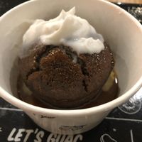 Sticky Toffee Pudding with Coconut Cream  at By Chloe - Oxford Circus in London