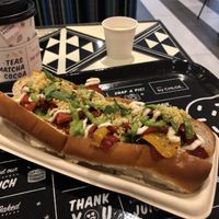 Pesto meatball sub at By Chloe - Oxford Circus in London