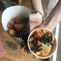 Chicky chicky and Mac  at By Chloe - Oxford Circus in London