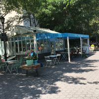 Peace Garden, view from outside at Peace Garden Cafe in New York City